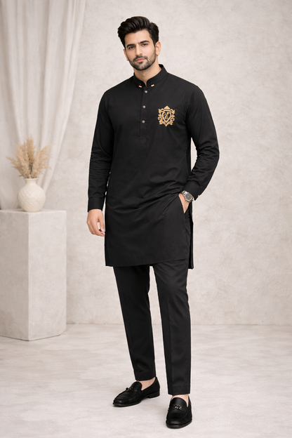 Signature Black Kurta Pajama