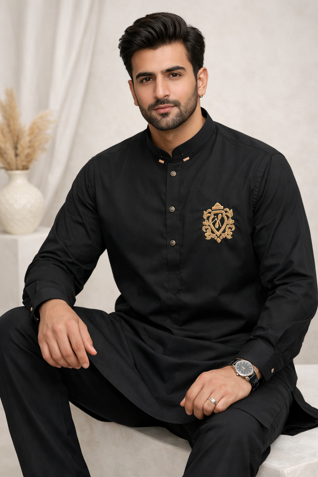 Signature Black Kurta Pajama