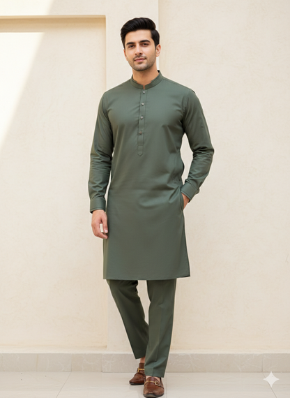 Deep Green Kurta Pajama