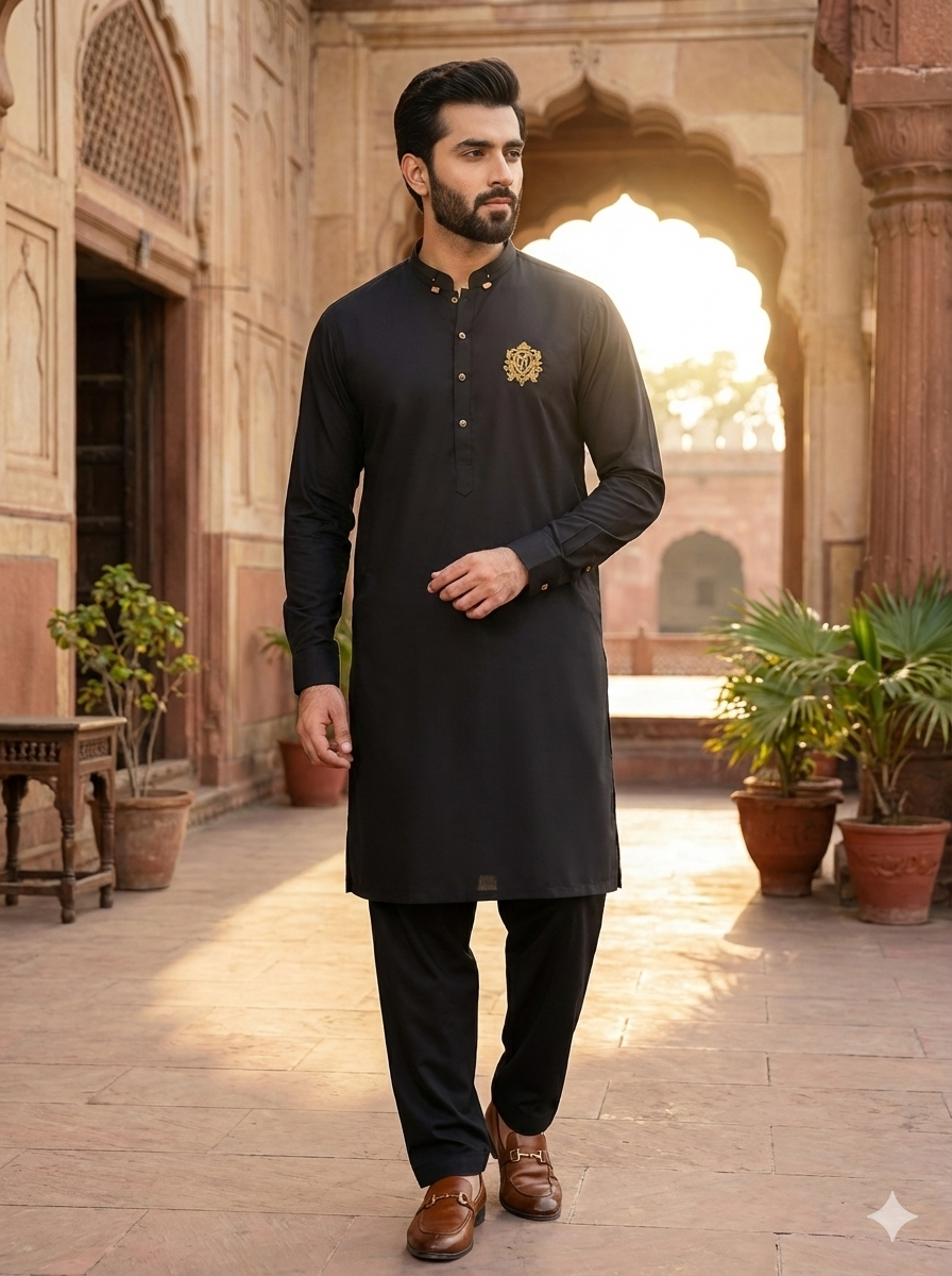 Signature Black Kurta Pajama