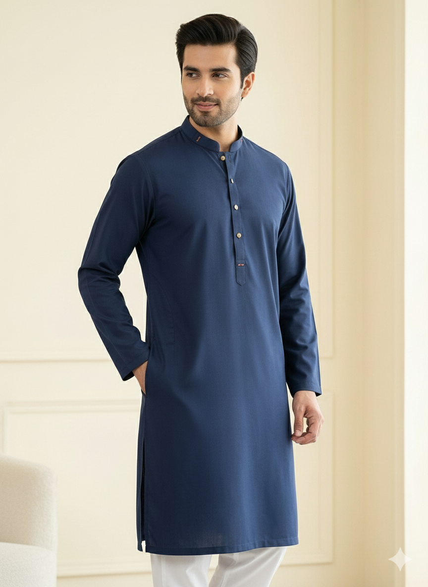 The Classic Mark Blue Kurta Pajama