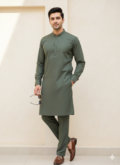 Deep Green Kurta Pajama