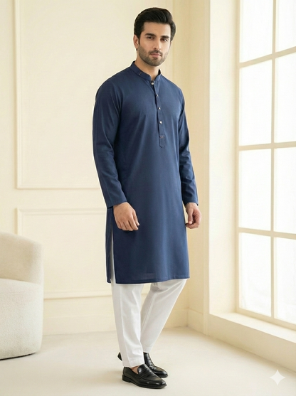The Classic Mark Blue Kurta Pajama