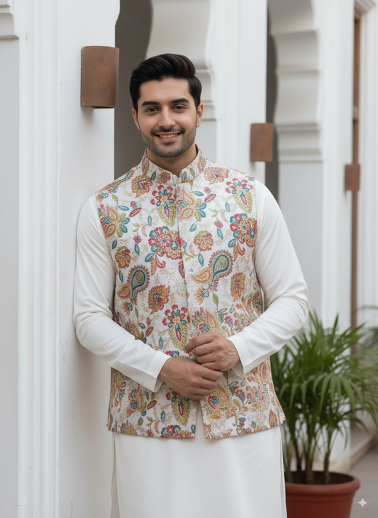Phulkari Bloom Waistcoat