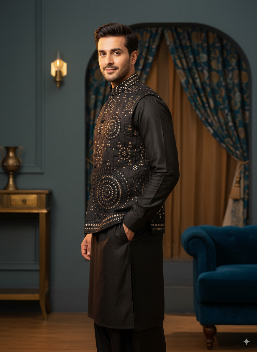 Black Ora Waistcoat