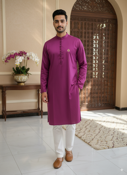 Basic Magenda kurta