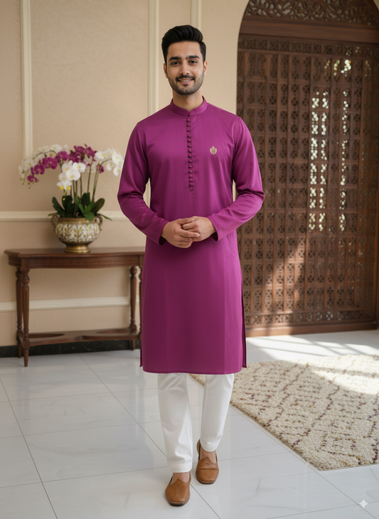 Basic Magenda kurta