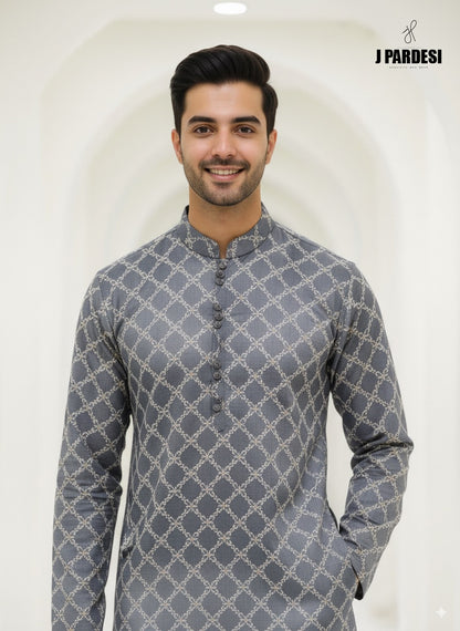 Royal Grey Kurta Pajama