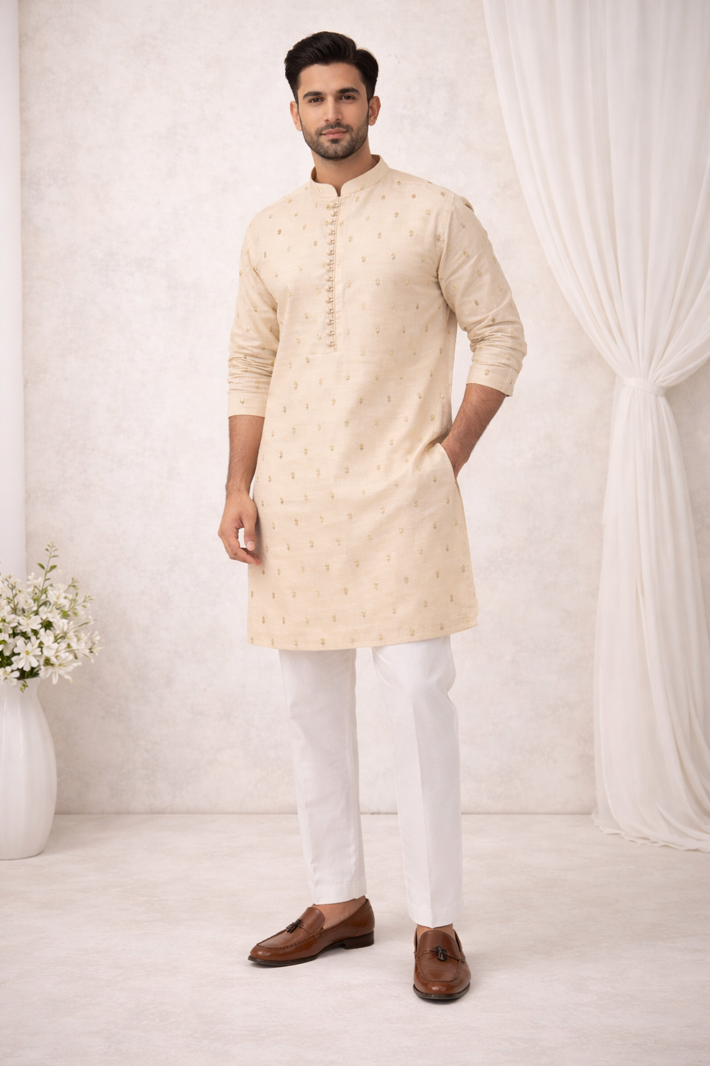 Champagn Gold Kurta Set