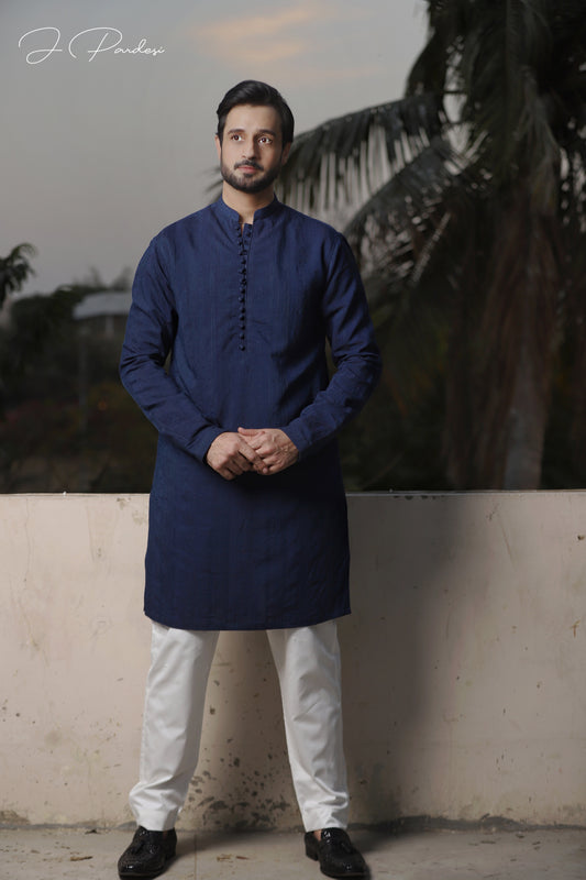 Indigo Night Kurta