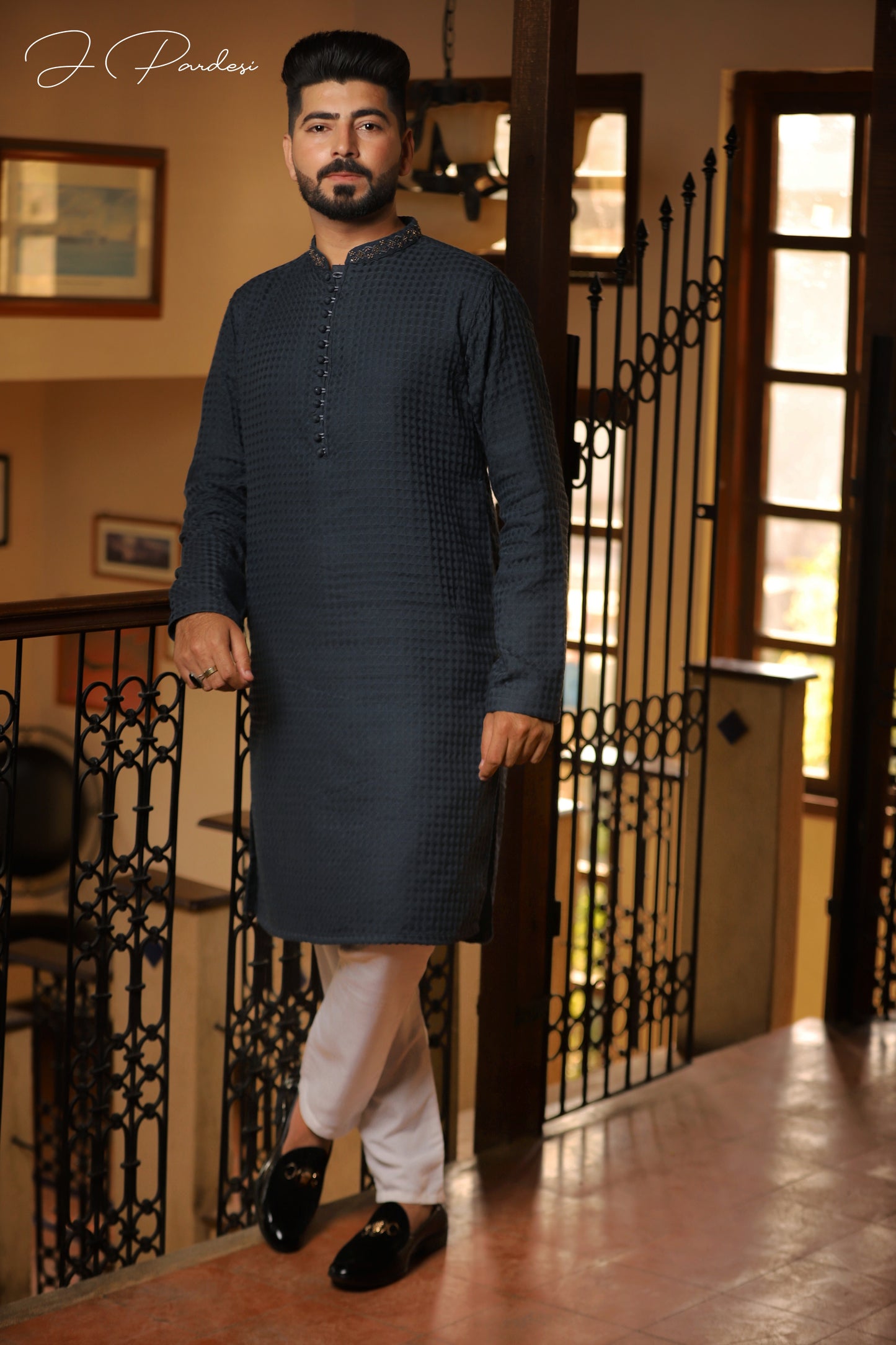 Grey Shadow kurta