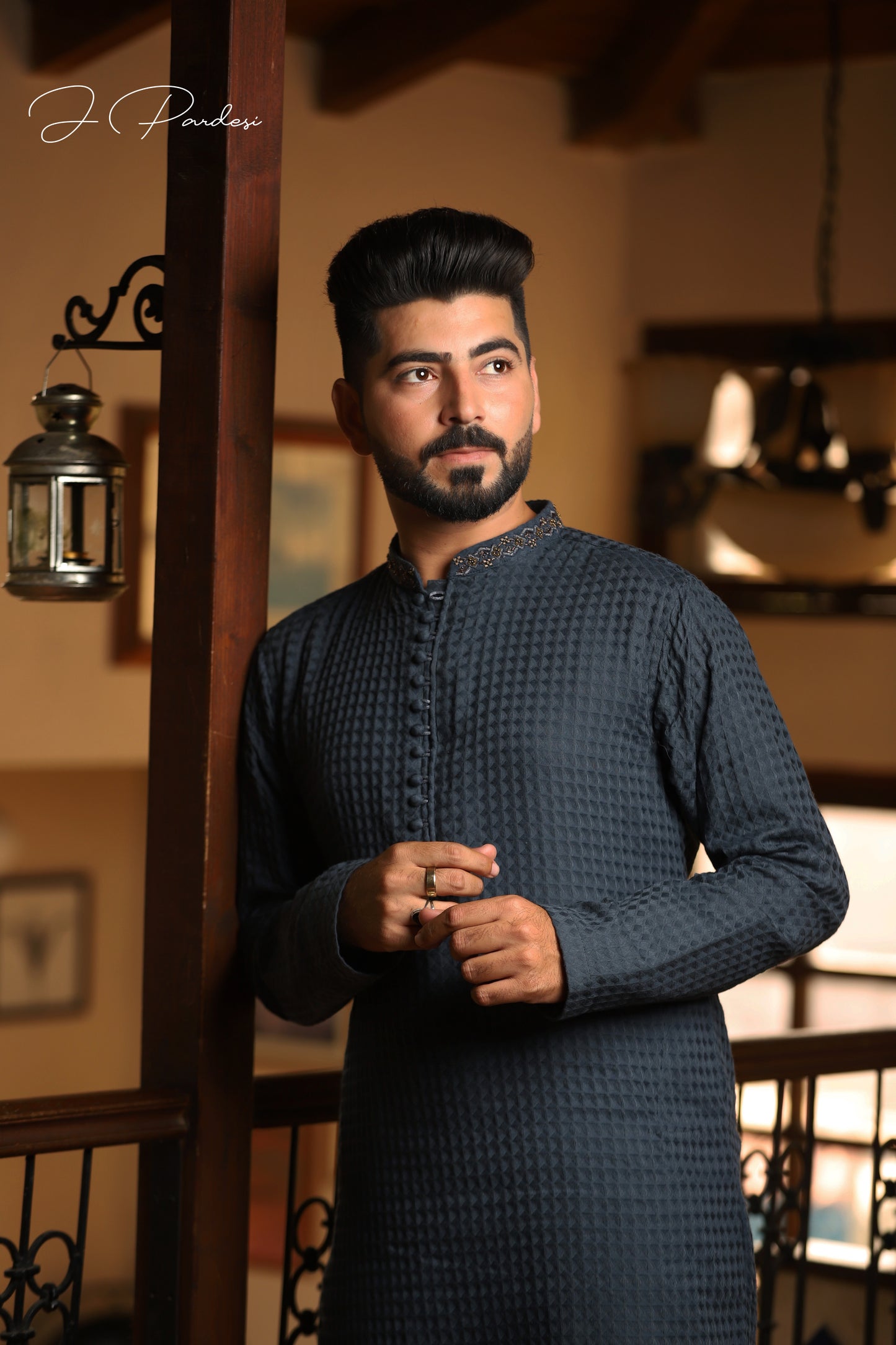 Grey Shadow kurta