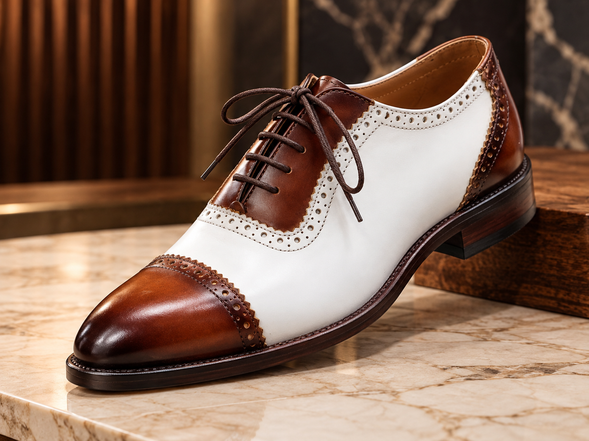 Two-Tone Spectator Oxford Shoe