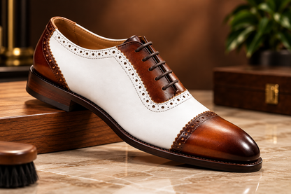 Two-Tone Spectator Oxford Shoe