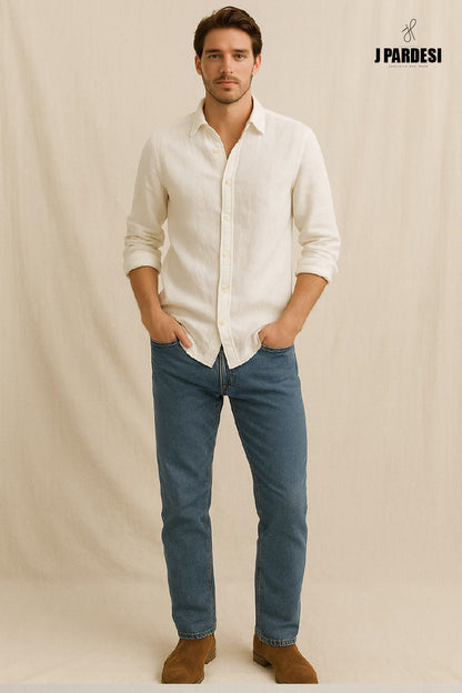 White Linen Shirt